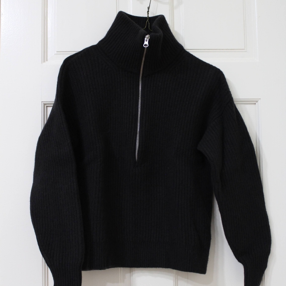 Everlane Felted Merino Half-Zip Sweater (S) - Picture 3 of 8
